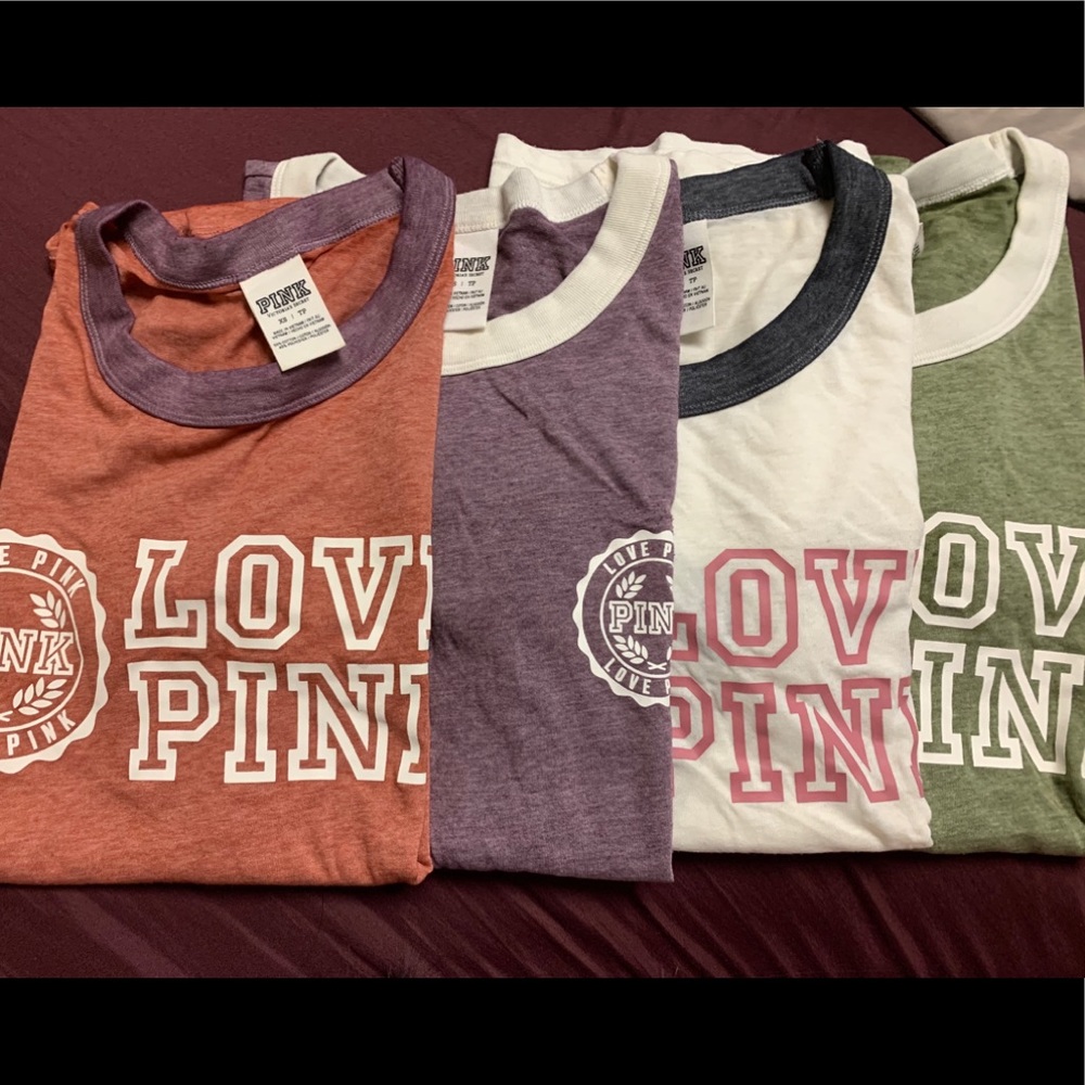 4 PINK tees tshirts
